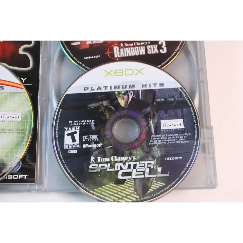 Tom Clancy's Classic Trilogy (Microsoft Xbox 2004) Complete Tested Works Ubisoft